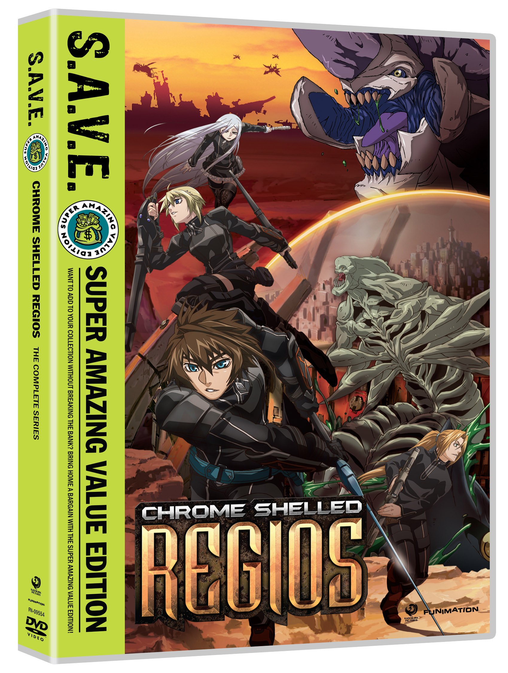 Chrome Shelled Regios - The Complete Series S.A.V.E. | Anime DVD Box Set | Action Sci-Fi Collection | Perfect for Anime Fans & Collectors