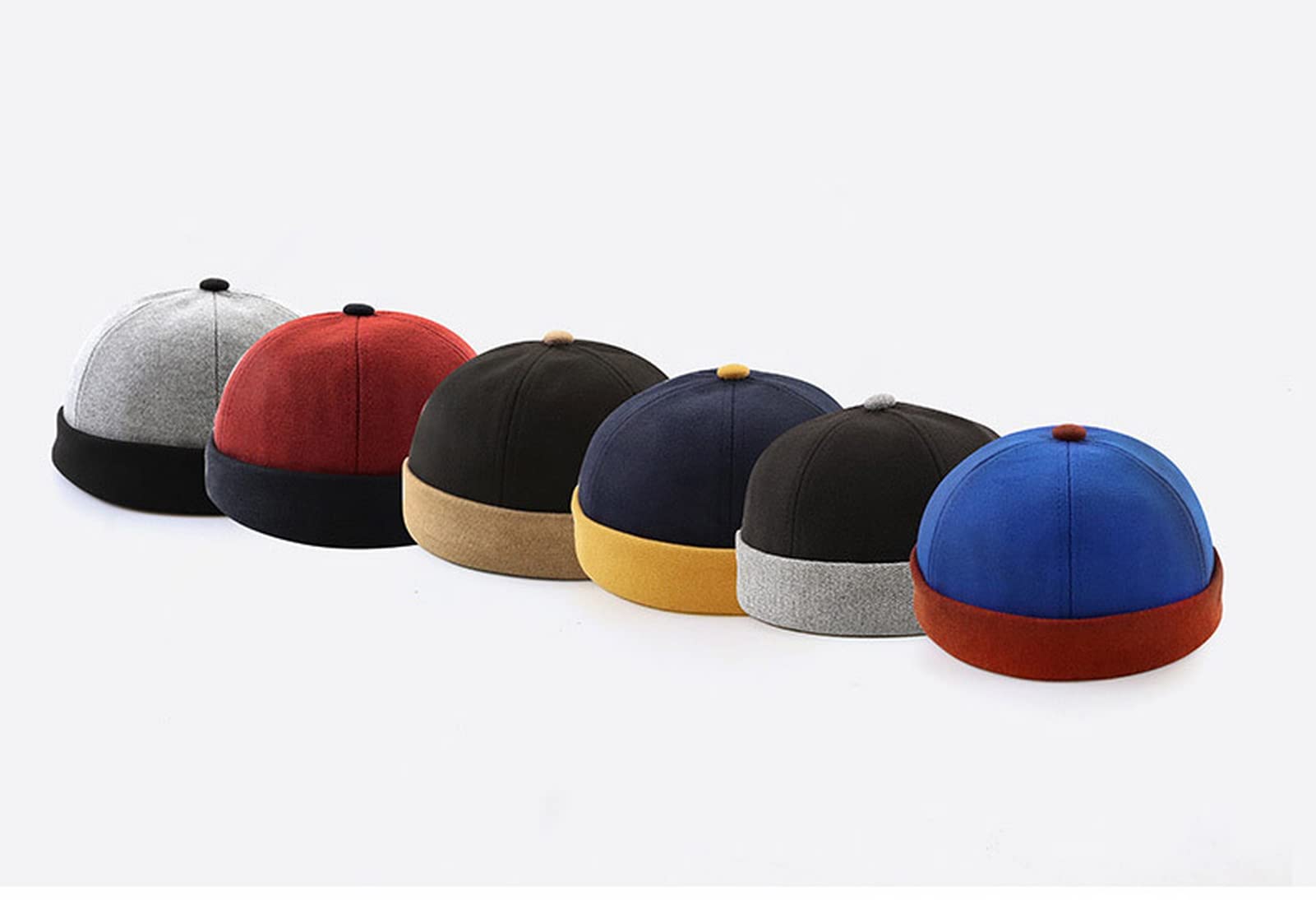Unisex Adjustable Roll Cuff Skull Cap Sailor Hat - Warm Winter Beanie for Men & Women - Perfect for Outdoor Activities, Sailing, and Cold Weather Fashion