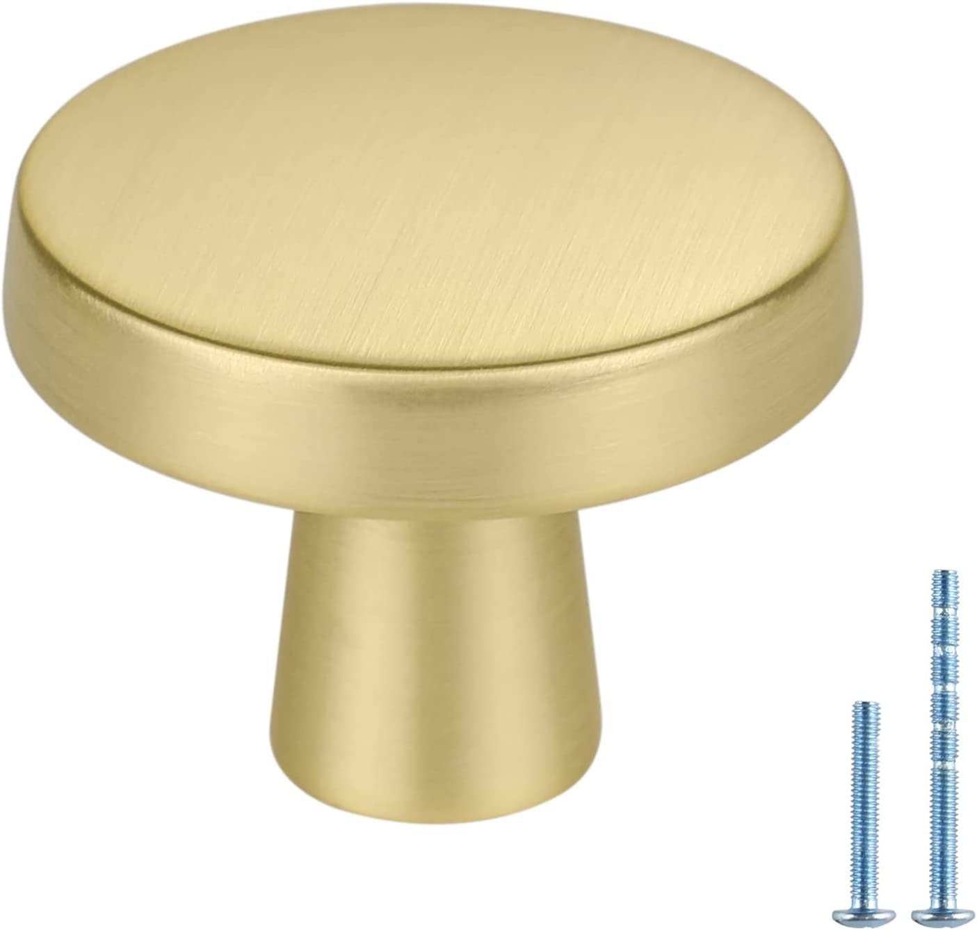 Gold Cabinet Pulls 10Pack - Square Zinc Alloy Handles for Kitchen & Dresser
