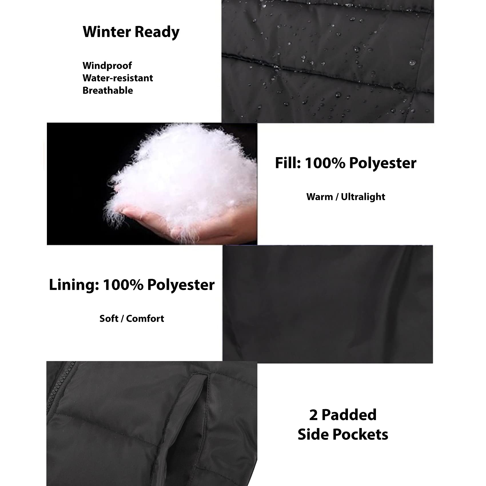 Wholesale Trail Maker 10 Men's Winter Jacket with Hood - Water Resistant, Warm Cinched Sleeves & Pockets - Perfect for Hiking, Camping & Outdoor Adventures