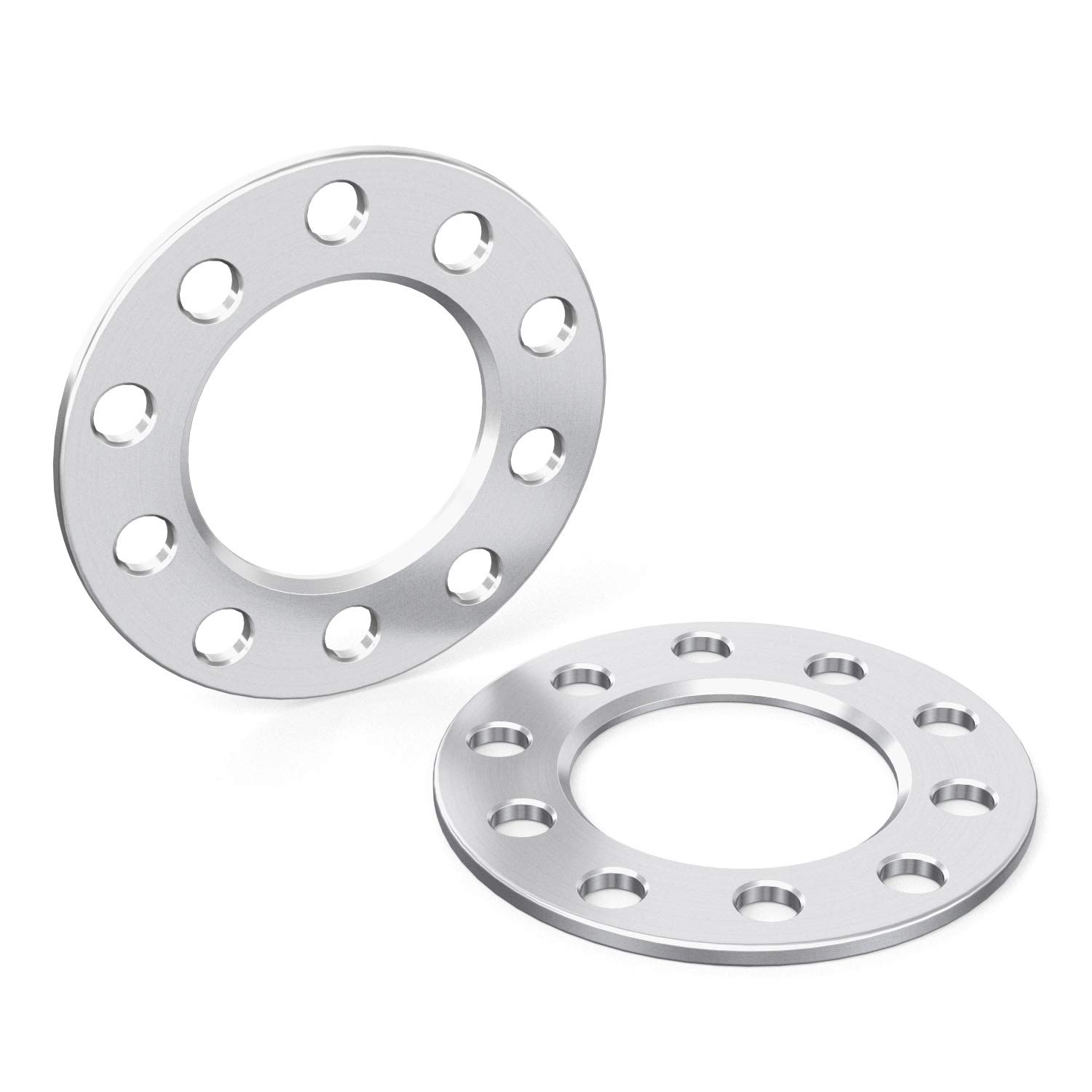 0.25 Inch Flat Wheel Spacers 5x4.5 & 5x4.75 (Dual Bolt Pattern) - Compatible with Buick, Cadillac, Chevy, Chevrolet Vehicles (Check Description for Year Models) - 5x114.3, 5x120.7, 5x120.65 Wheel Adapters (2-Piece Set) - Perfect for Custom Wheels, Lifted Trucks & Off-Road Vehicles