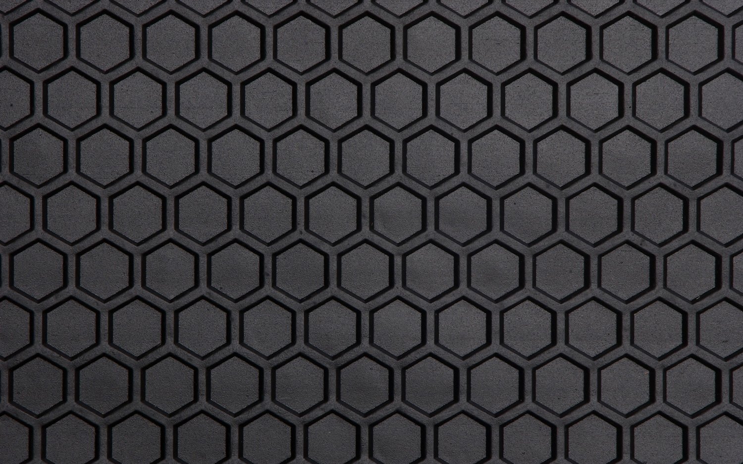 Hexomat Mini Roadster Cargo Mat - Custom Fit, 2pc Black Rubber for Storage Protection