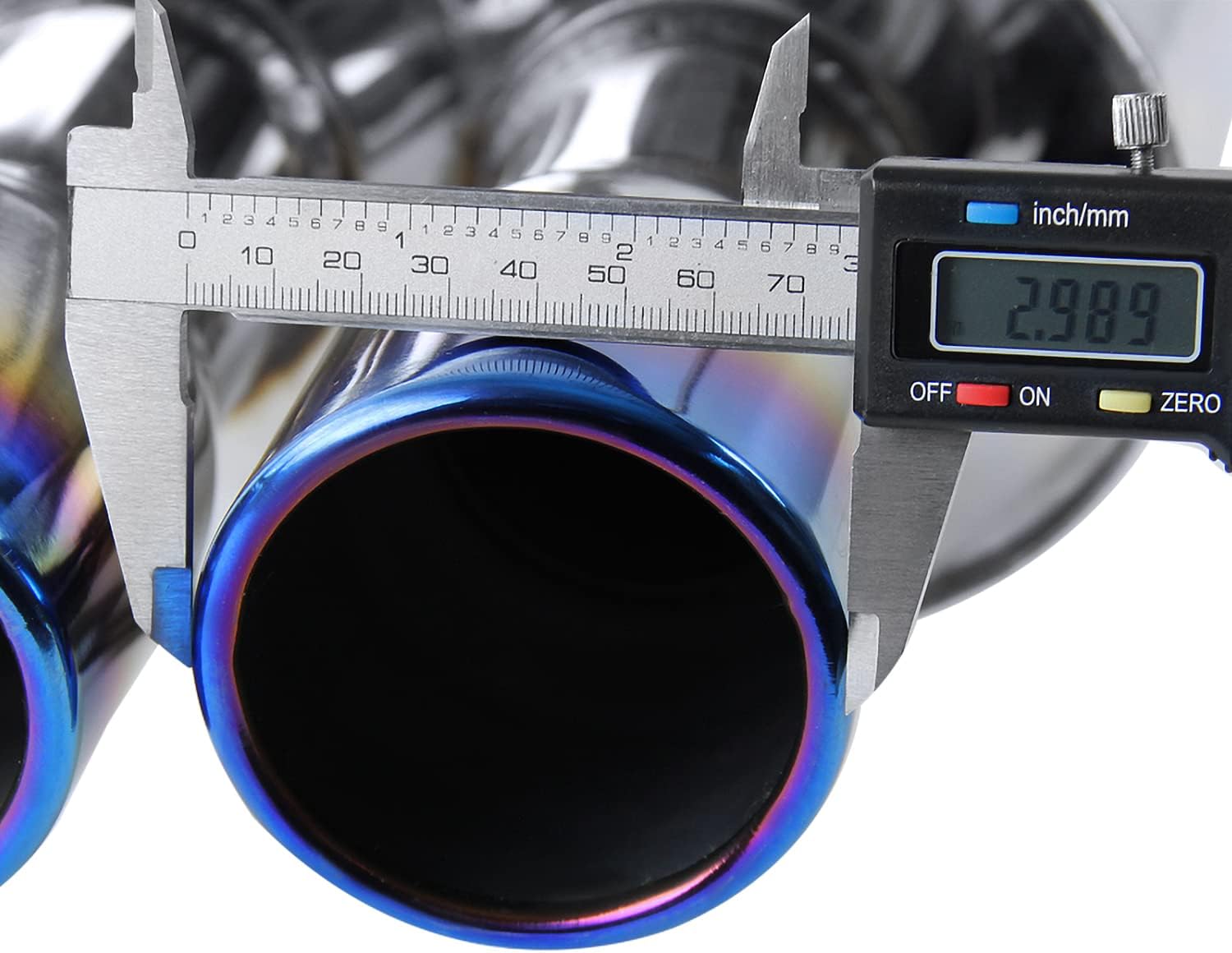 SPEC D Catback Exhaust System for 2008-2014 Subaru Impreza WRX STI Sedan - Dual Exhaust with Burnt Quad Tips - Performance Upgrade for Street Racing & Car Enthusiasts