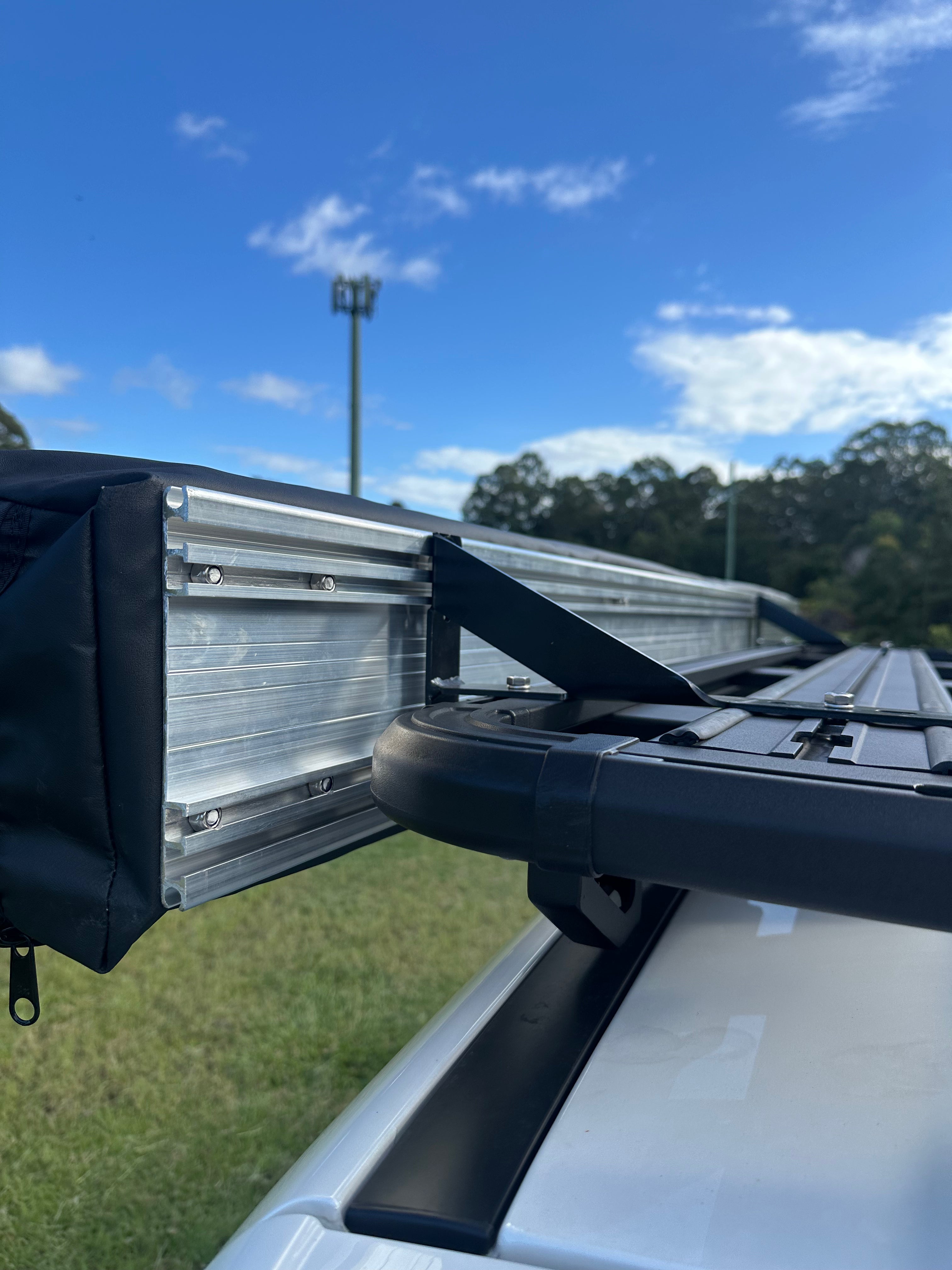 OUTBOUND Shield 4 Freestanding 270-Degree Patio Awning - Perfect for Backyard, Camping & Outdoor Relaxation