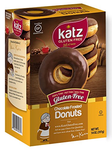 Katz Gluten Free Donuts Variety Pack - Top 4 Flavors (Powdered, Chocolate Frosted, Glazed, Cinnamon) | Dairy Free, Nut Free, Soy Free, Kosher Certified | Perfect for Breakfast, Snacks & Special Diets (8 Donuts Total)