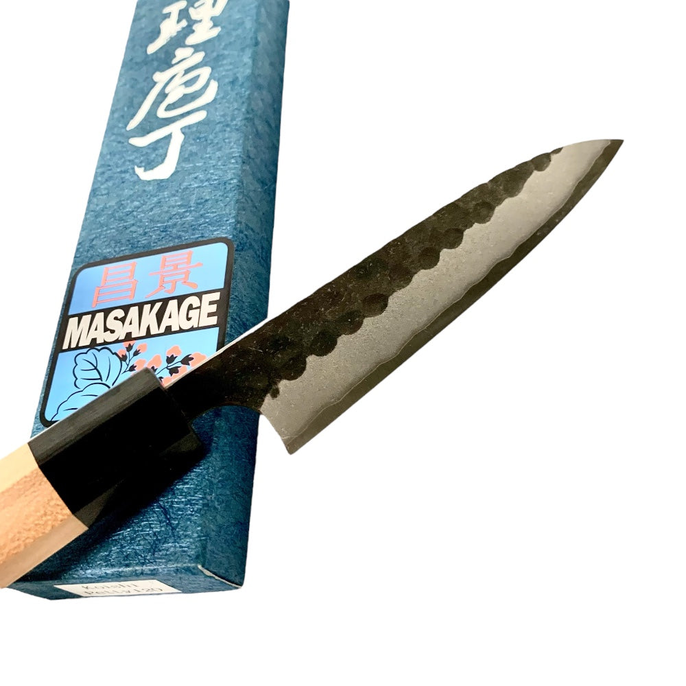 Masakage Koishi Aogami Super Petty Knife 120mm - Japanese High Carbon Steel Kitchen Knife for Precision Slicing, Peeling & Garnishing - Perfect for Chefs, Home Cooks & Fruit Carving