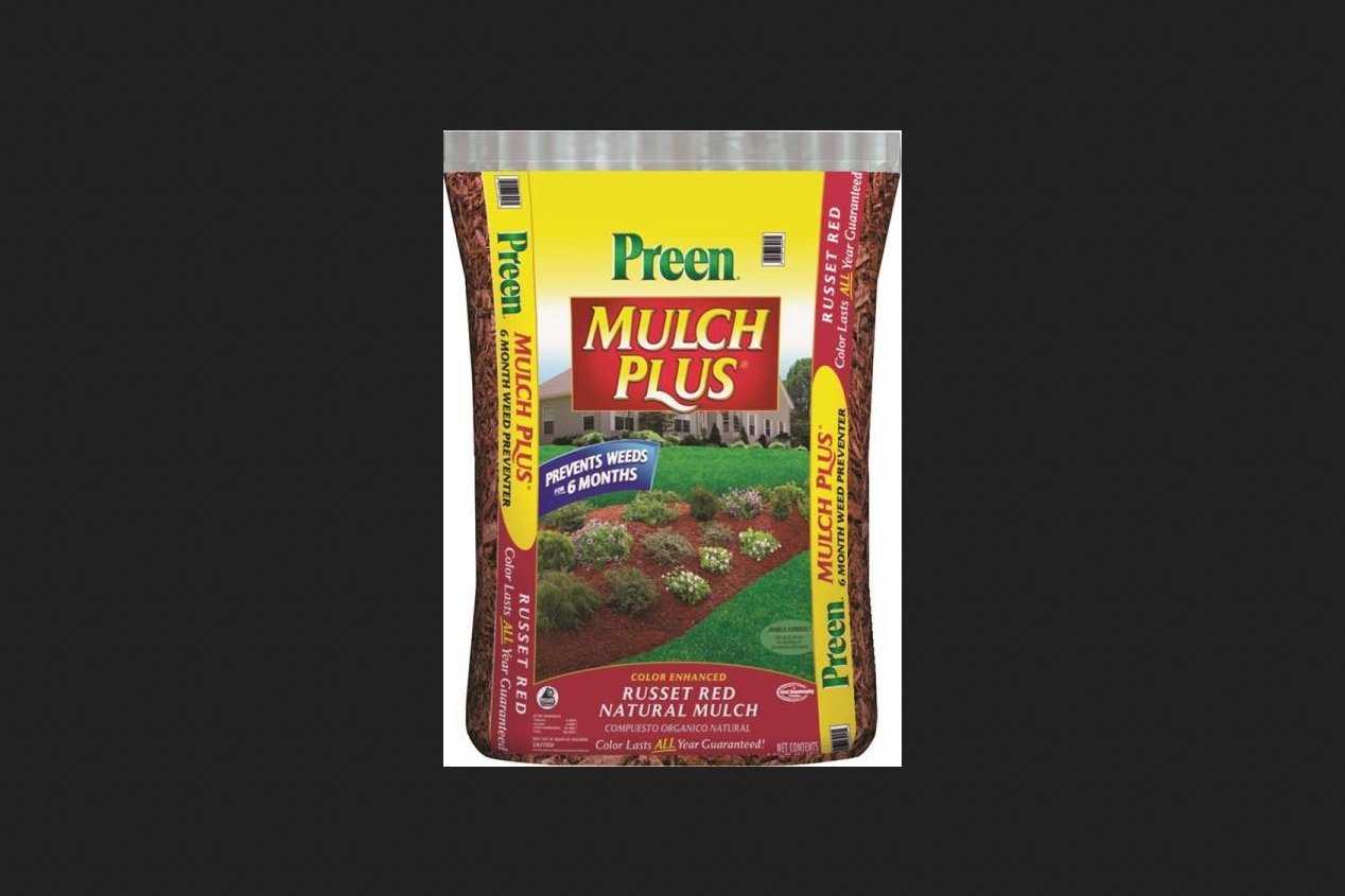 Preen Red Mulch - 2 Cubic Feet for Garden Beds, Landscaping & Weed Control - Premium Mulching Solution for Plants & Flowers