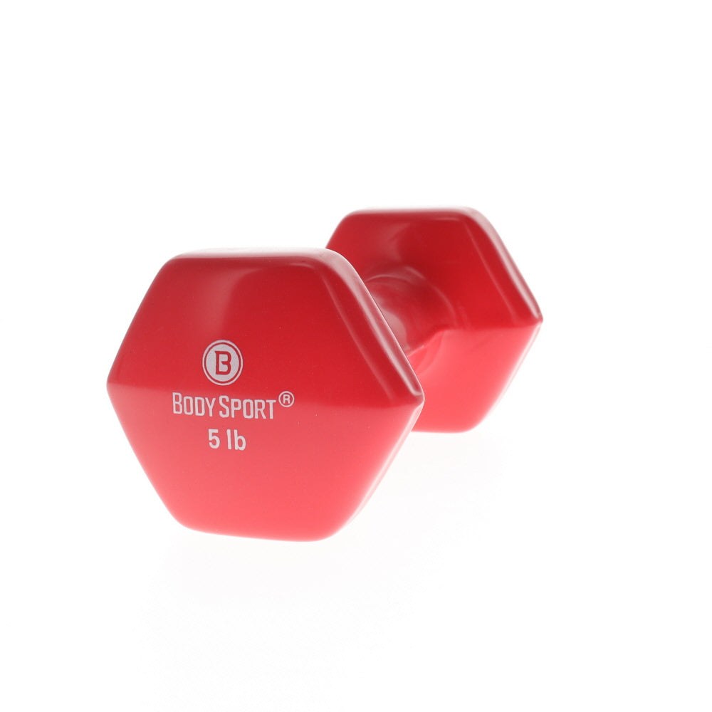 Elivate Body Sport Vinyl Dumbbells - 5-50lbs Set for Home Gym, Strength Training & Fitness Workouts | Non-Slip Grip, Durable Vinyl Coating | Perfect for Weightlifting, CrossFit & Muscle Building