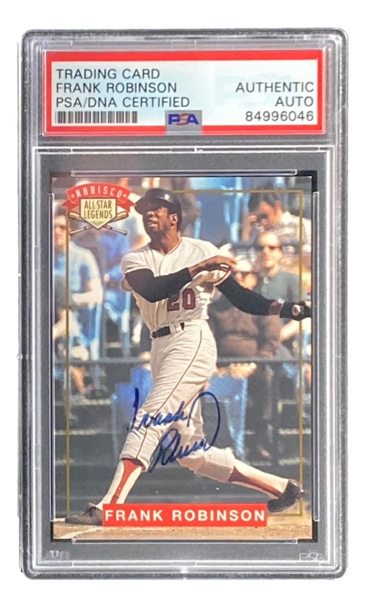 Frank Robinson Autographed 1994 Nabisco All-Star Legends Baseball Trading Card - PSA/DNA Certified - Perfect for Sports Memorabilia Collections & Baseball Fan Gifts