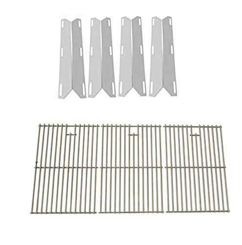 Nexgrill 720-0677 & Charmglow 720-0536 Replacement Grill Kit - Stainless Steel Cooking Grates & Heat Plates - Compatible with Gas Grills - Perfect for Backyard BBQs, Outdoor Cooking & Grill Maintenance