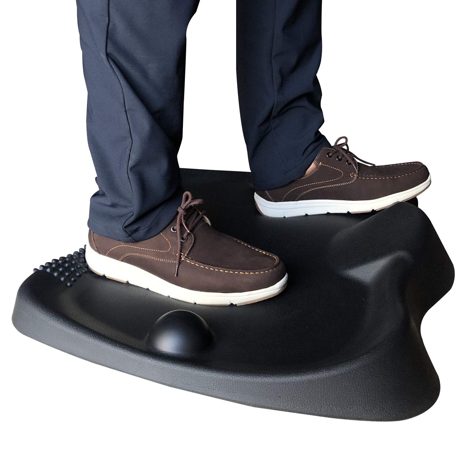 Ergonomic Anti-Fatigue Standing Desk Mat - Extra Thick Memory Foam Cushion for Office, Workstation & Kitchen - Black Comfort Floor Mat for Pain Relief & Foot Support (Ideal for Long Work Hours, Cooking & Standing Desks)
