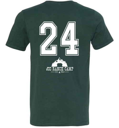 JCC Ranch Short Sleeve T-Shirt for Men & Women - 2024 Double Sided Graphic Print - Casual Summer Tee for Outdoor Activities, Travel & Everyday Wear