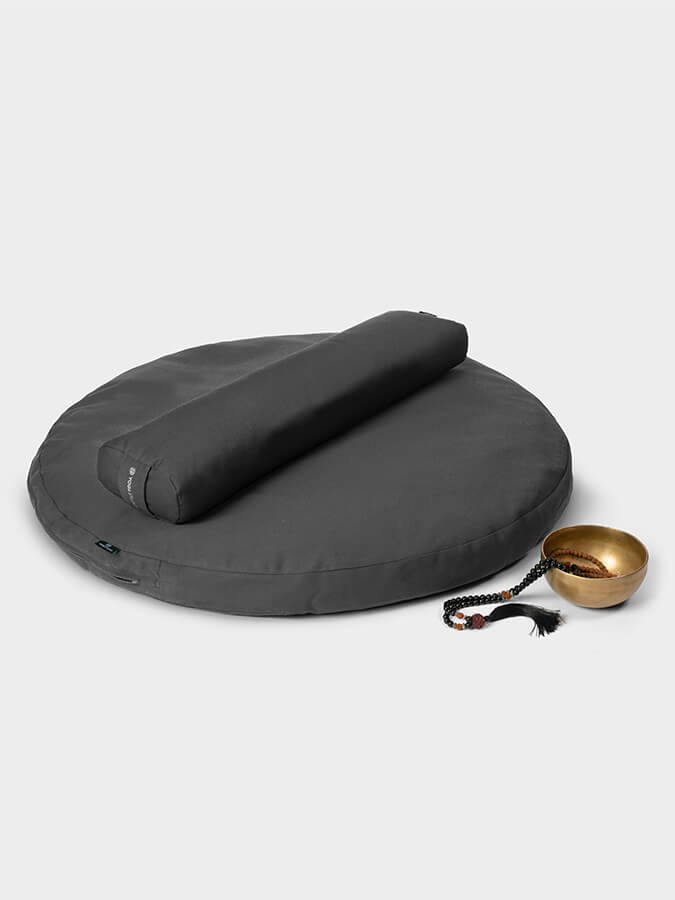 Organic Round Zabuton Meditation Cushion Kit for Yoga & Pranayama - Comfortable Floor Cushion for Meditation, Zen Practice, and Relaxation at Home or Studio