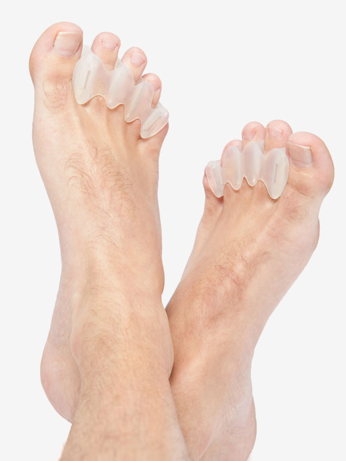 Correct Toes Toe Spacers - Natural Foot Alignment & Pain Relief for Bunions, Hammertoes & Plantar Fasciitis - Ideal for Yoga, Running & Everyday Comfort
