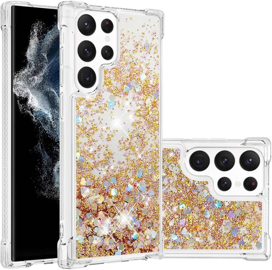 Luxury Sparkle Bling Shockproof Case for Samsung Galaxy S23 Ultra - Glitter Protective Cover with Slim Fit Design, Soft TPU Back & Reinforced Bumper | Perfect for Women, Girls & Fashion Lovers | Ideal for Daily Use, Parties & Special Occasions
