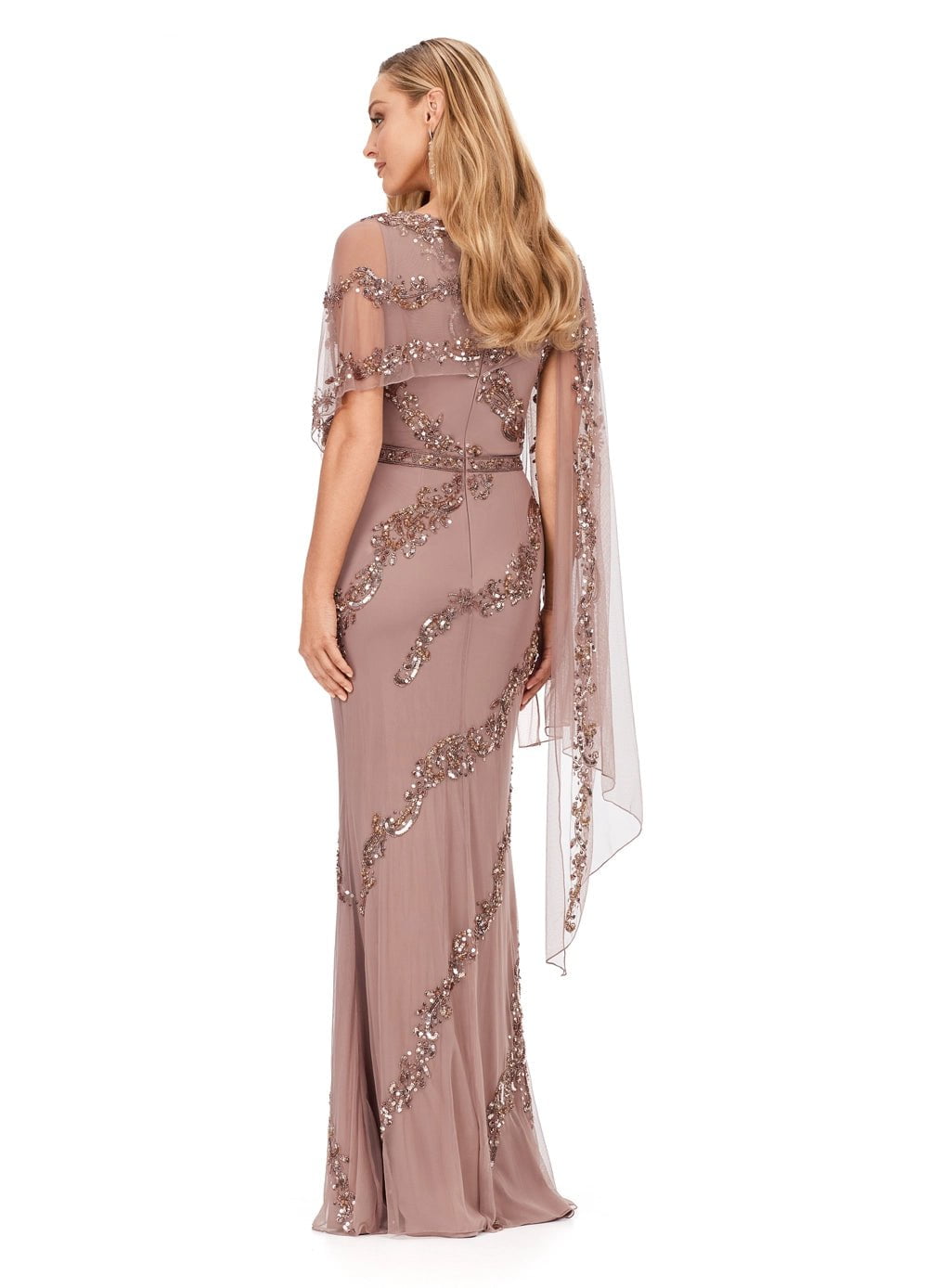 ASHLEYlauren 11213 Women's Elegant Party Dress - Perfect for Evening Events, Weddings & Special Occasions