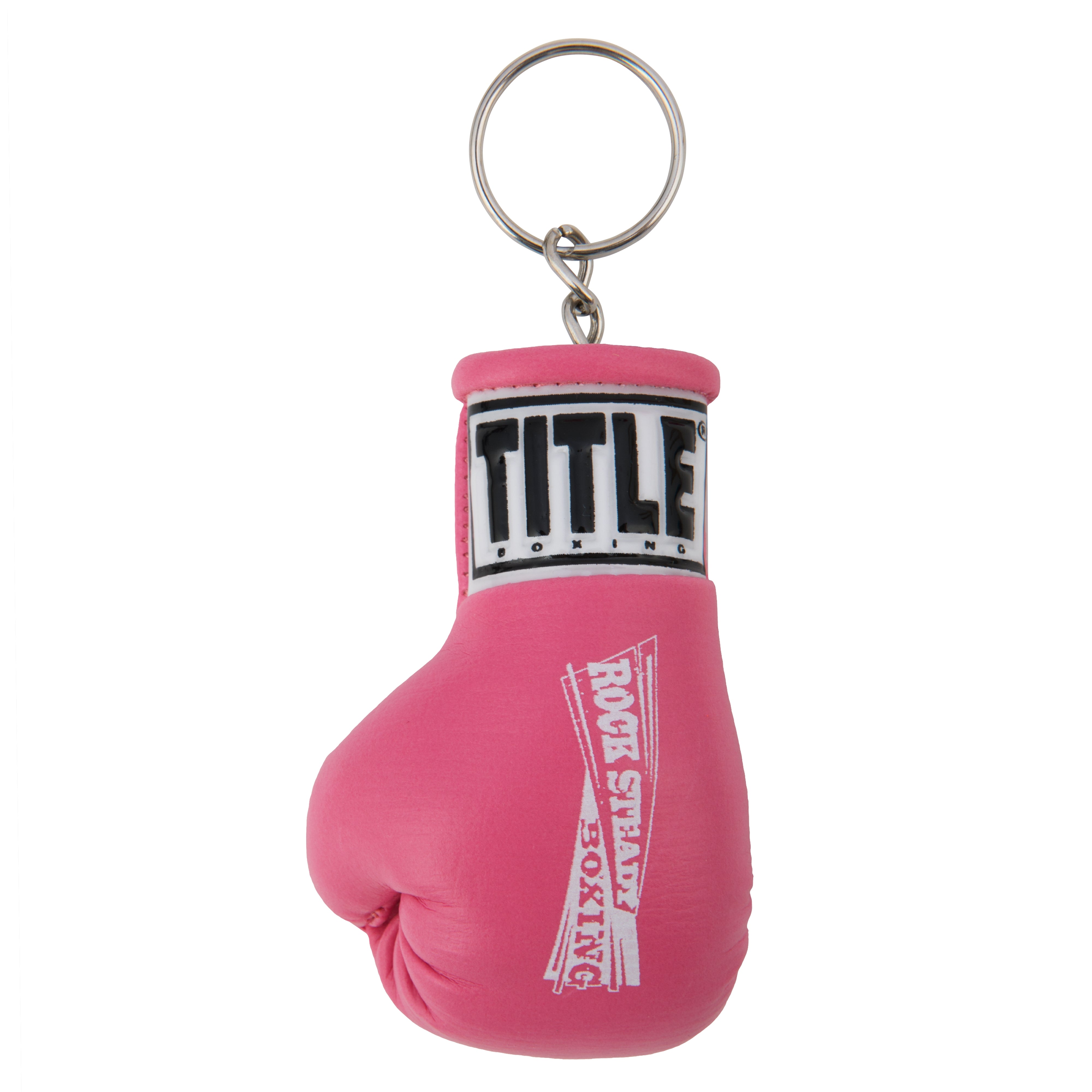 TITLE Boxing Rock Steady Glove Keychain - Durable Boxing Glove Keyring for Fighters & Fans - Perfect for Gym Bags, Keychains & Boxing Enthusiast Gifts