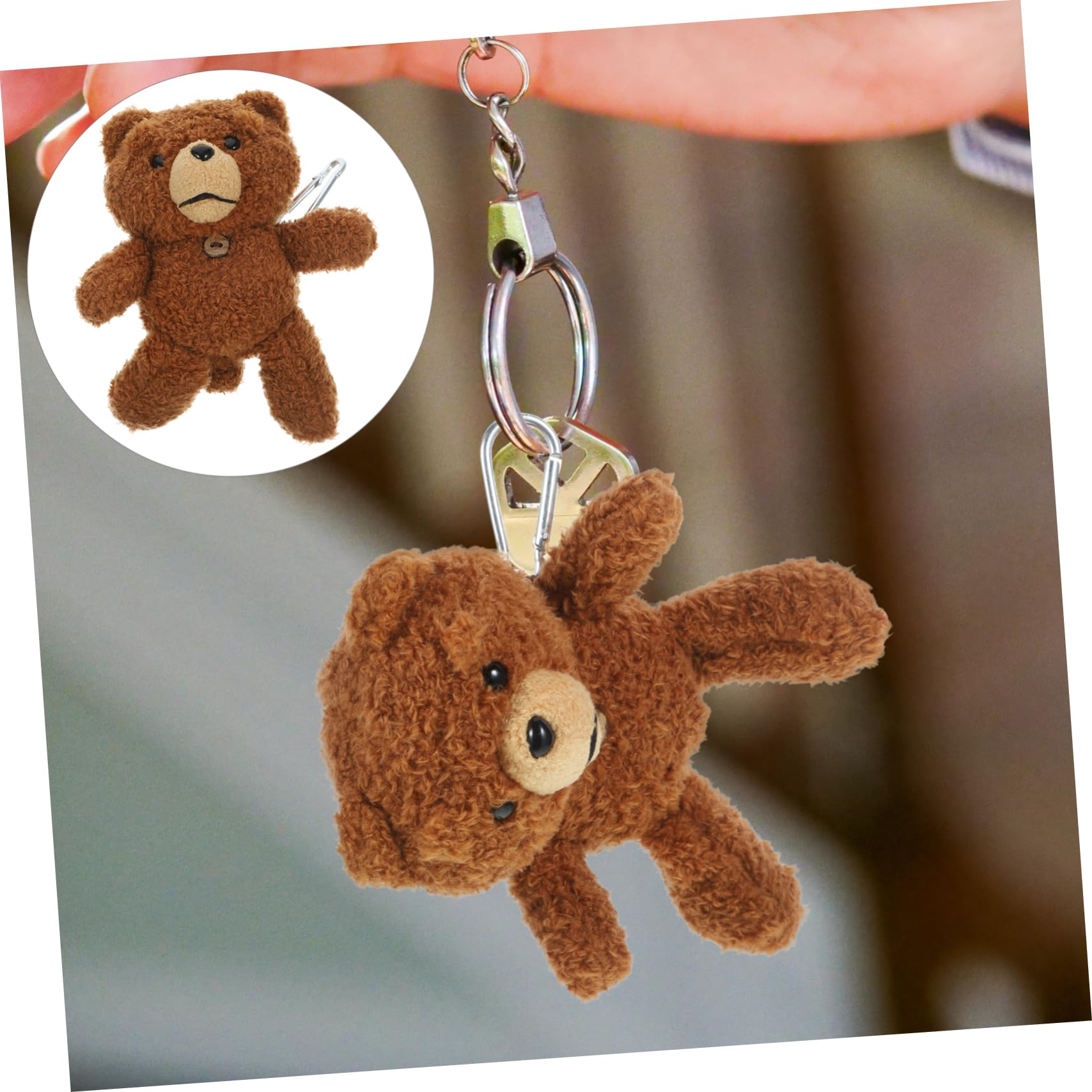 2PCS Cute Plush Bear Earphone Case Cover - Adorable Wireless Earbuds Protector for AirPods & Bluetooth Headphones - Perfect Gift for Kids & Music Lovers (Home, Travel, Gym Use)