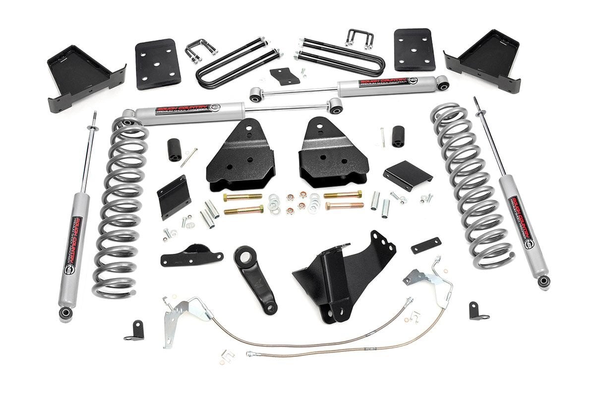 6 Inch Lift Kit for Ford F-250 Super Duty 4WD (2015-2016) - Gas Compatible, No Overload - Heavy Duty Truck Suspension Upgrade for Off-Roading & Towing