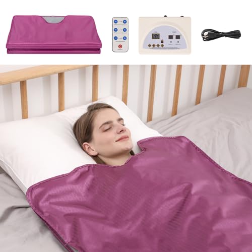 Infrared Sauna Blanket for Home Use - Portable Personal Sauna Wrap with Red Light Therapy | Detox, Relaxation & Pain Relief | Perfect for Home Spa, Yoga Recovery & Post-Workout Relaxation