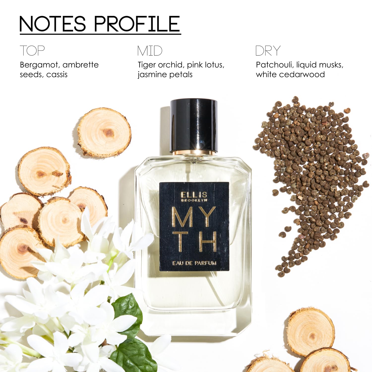 Ellis Brooklyn SALT, MYTH & SUN FRUIT Scented Body Oil for Women - Hydrating Perfume Oil with Natural Ingredients | Perfect for Daily Moisturizing, Spa Days & Gift Giving