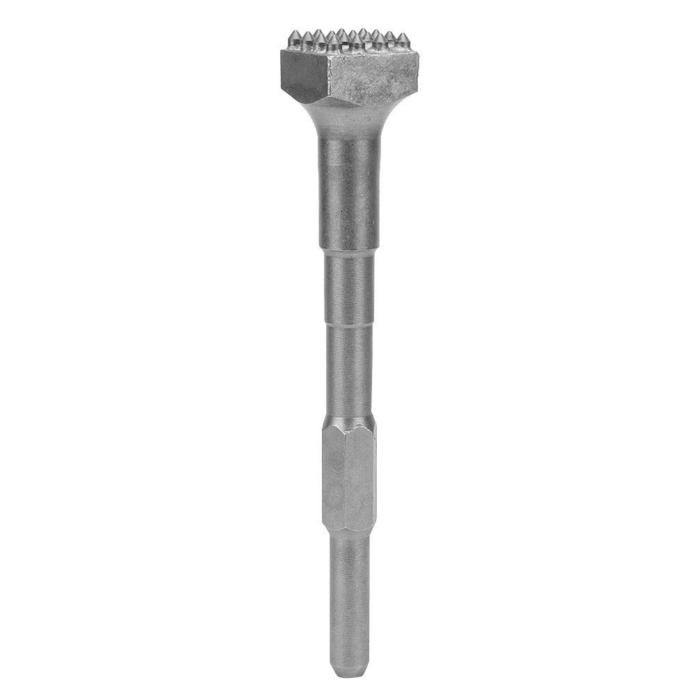Eurobuy Alloy Steel Hammer Chisel Bit for Electric Demolition - 16 Teeth Square Head Concrete Breaker Tool - Perfect for Demolition Work, Concrete Removal & Construction Projects
