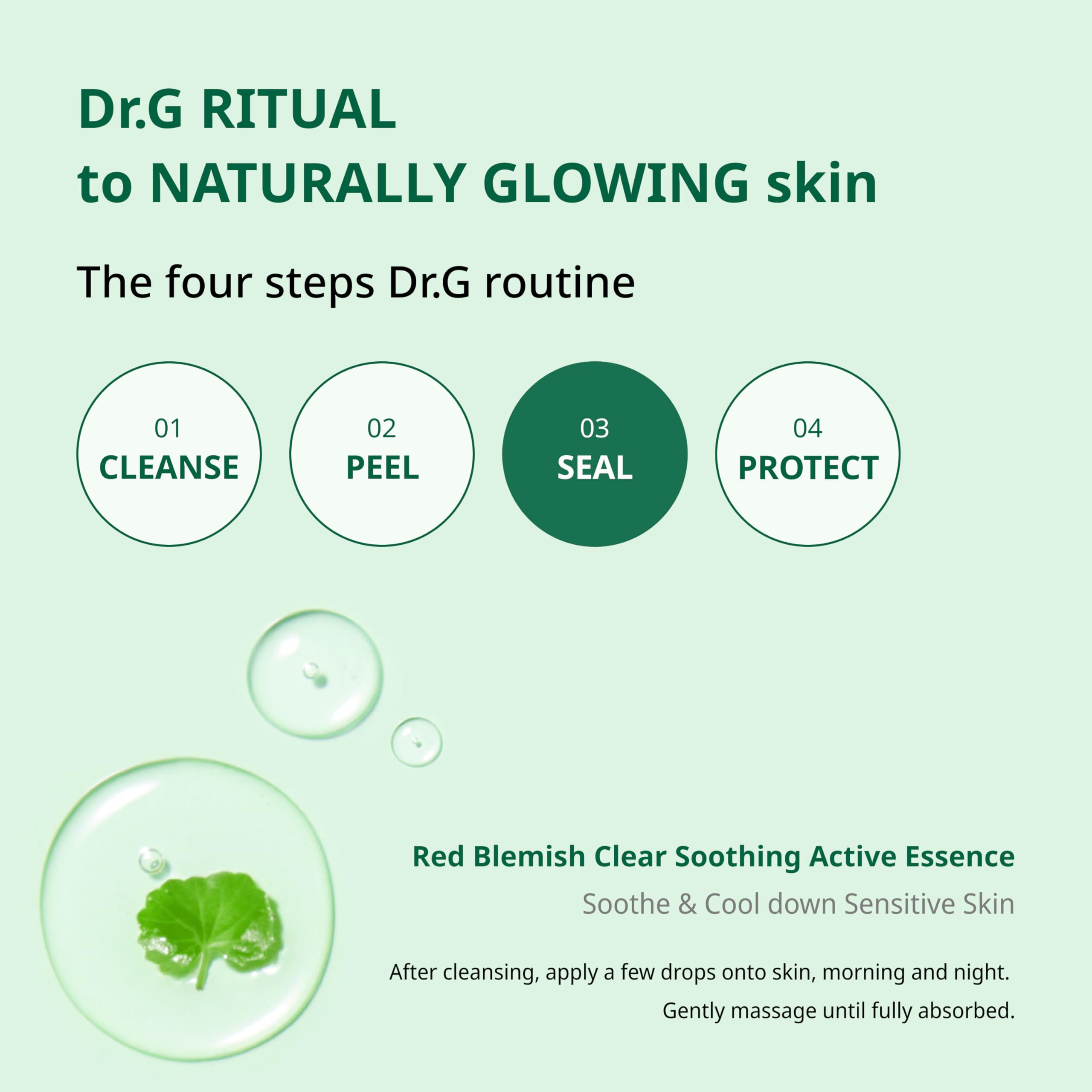 Dr.G RED Blemish Clear Soothing Active Essence 80ml - Korean Acne Treatment Essence for Sensitive Skin | Hydrating Facial Serum for Blemish-Prone Skin | K-Beauty Skincare Routine for Clear & Calm Complexion | Perfect for Daily Use & Post-Breakout Recovery
