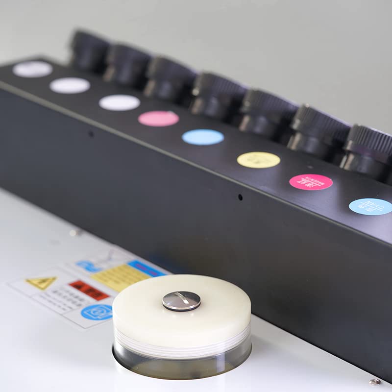 8X500ML UV Ink for UV 6090 Printer - High-Quality CMYKWV + Varnish+LC+LM Ink Set Compatible with XP600, TX800, TX300, DX4-DX10 Printers - Perfect for Printing on Metal, Wood, Glass - Ideal for Signage, Home Decor & Industrial Applications