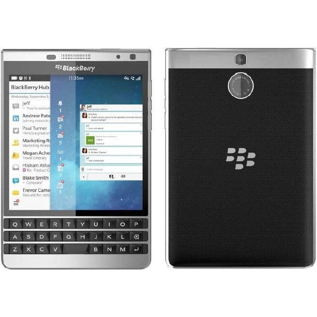 BlackBerry Passport 32GB Unlocked GSM Smartphone - Silver | Business & Productivity Phone for Professionals | Secure Communication & Email Access