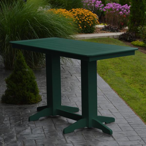 Eco-Friendly Recycled Plastic Bar Table - Durable Outdoor & Indoor Pub Height Table for Patio, Deck, or Home Bar - Sustainable Furniture for Entertaining