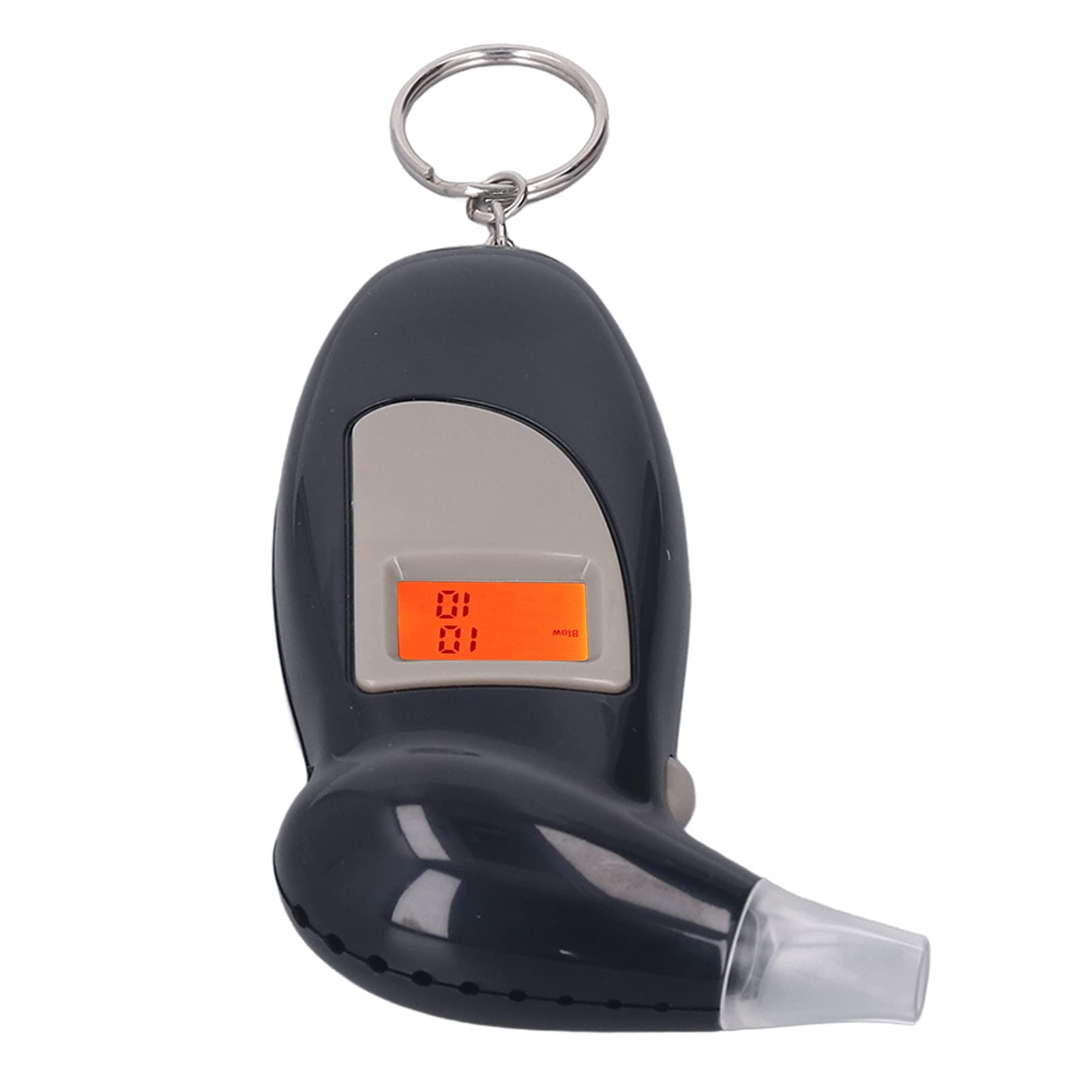 Portable Keychain Breathalyzer - Digital Alcohol Tester with LCD Display, Audible Alert & Backlight for Personal, Professional & Party Use