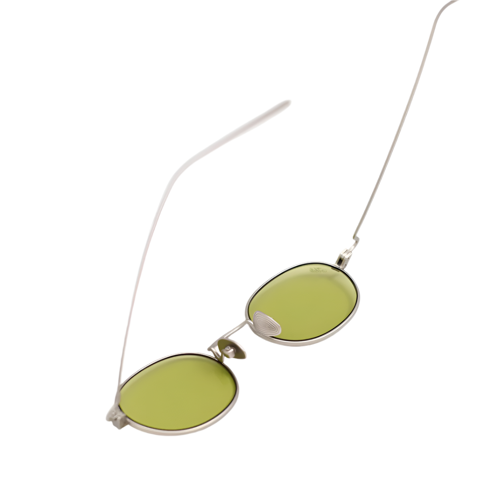 Akila Rio Sunglasses - Silver & Light Green Aviator Style for Men & Women | UV Protection, Polarized Lenses | Perfect for Driving, Beach & Outdoor Activities