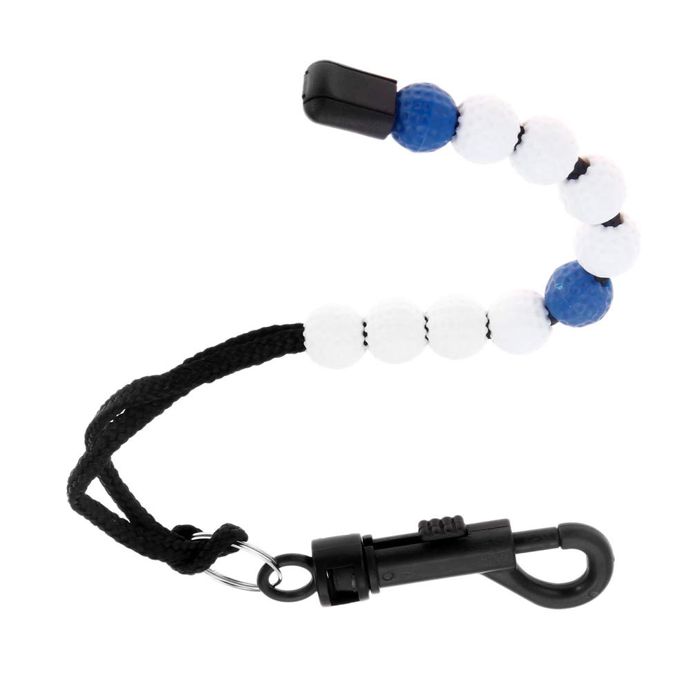 2 Pack Golf Beads Score Counter with Clips - Stroke Tracking Accessories for Golfers | Perfect for Golf Training, Practice Rounds & Tournaments