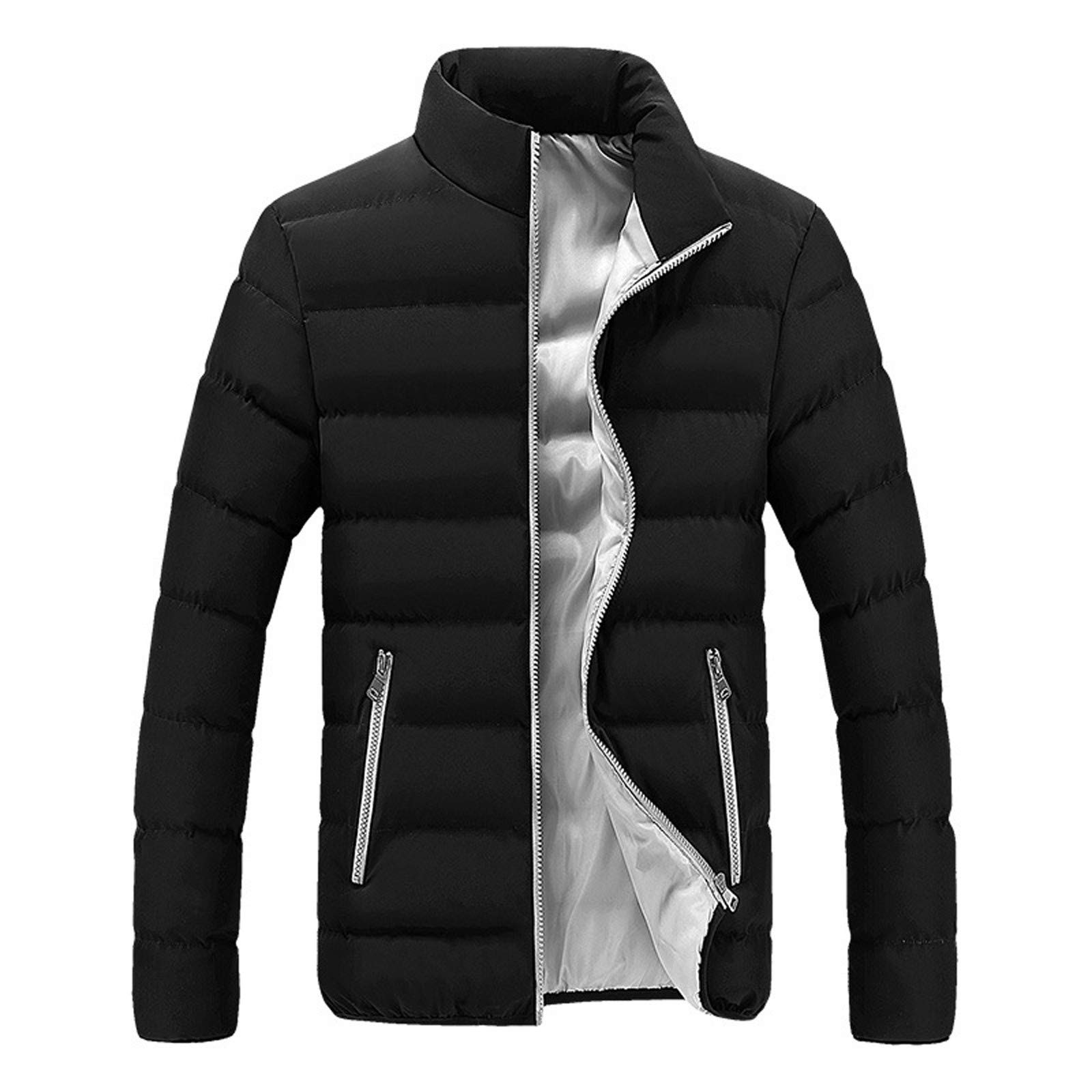 Men's Winter Jacket - Warm Down Puffer Coat with Full Zip, Quilted Insulated Design for Extreme Cold Weather | Perfect for Snowboarding, Skiing & Outdoor Adventures