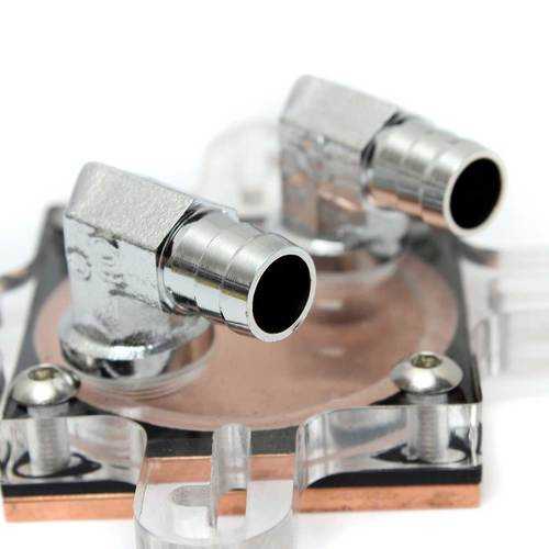 High-Performance CPU Water Cooling Block with Red Copper Base - Efficient Cooling for AMD & Intel Processors - Ideal for Gaming PCs & Overclocking Rigs