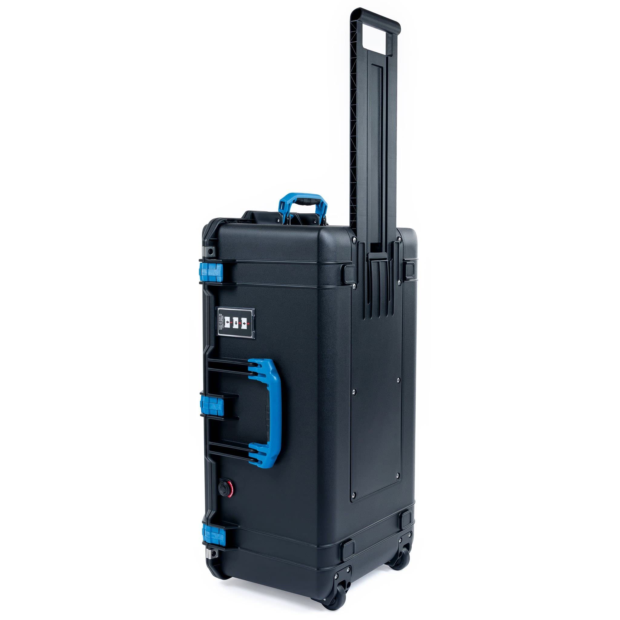 Pelican 1626 Waterproof Rolling Hard Case - Black & Blue, Empty Interior for Custom Storage | Ideal for Travel, Equipment Transport & Outdoor Adventures