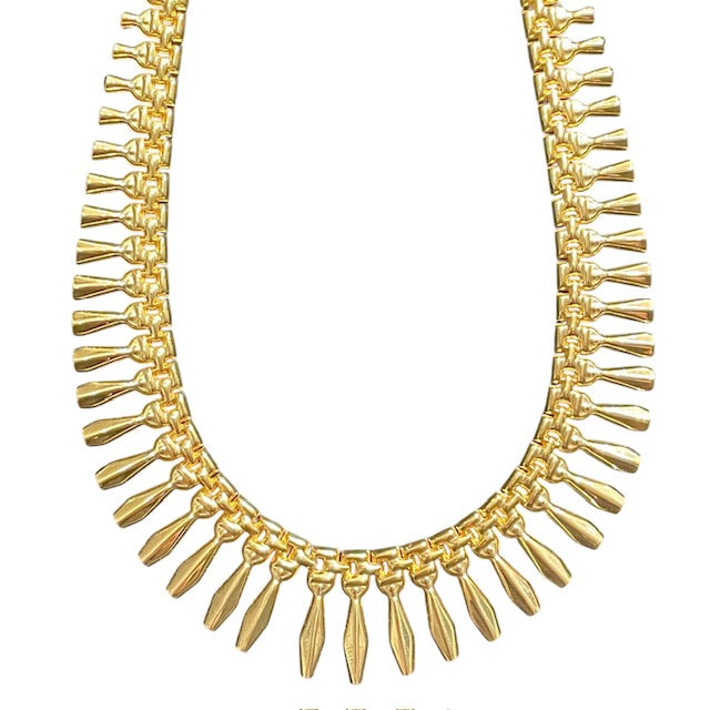 Vintage Fishbone Necklace - Unique Boho Jewelry for Women, Handmade Statement Necklace, Perfect for Casual & Festival Outfits