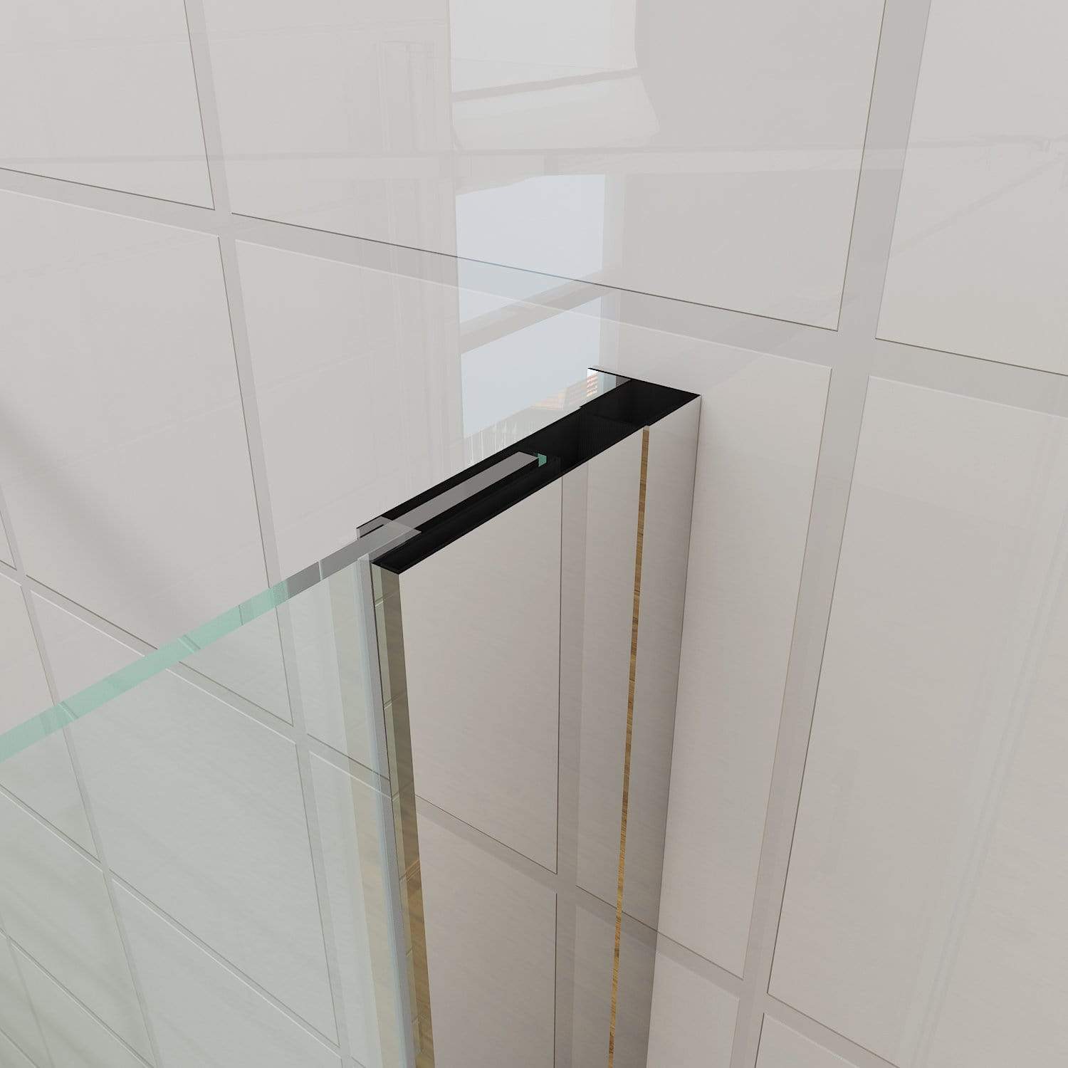 Elegant Showers Frameless Pivot Shower Screen - Modern Bathroom Glass Enclosure for Walk-in Showers & Spa Bathrooms | Perfect for Luxury Home Renovations & Hotel Bathroom Upgrades