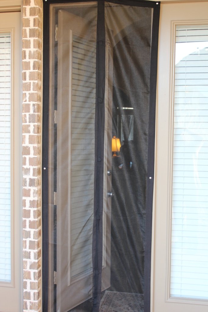 60X80 Inch Magnetic Mesh Door Screen - Black, Durable & Easy Install for Home, Patio, RV - Keep Bugs Out While Enjoying Fresh Air