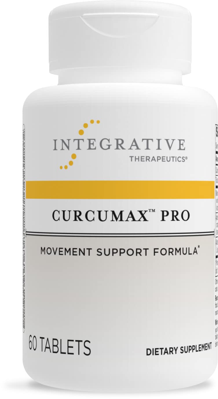 Integrative Therapeutics Curcumax Pro - Turmeric Curcumin Supplement with Meriva Extract for Joint & Mobility Support - Dairy-Free, Vegan Formula - 60 Tablets - Supports Active Lifestyle & Post-Workout Recovery