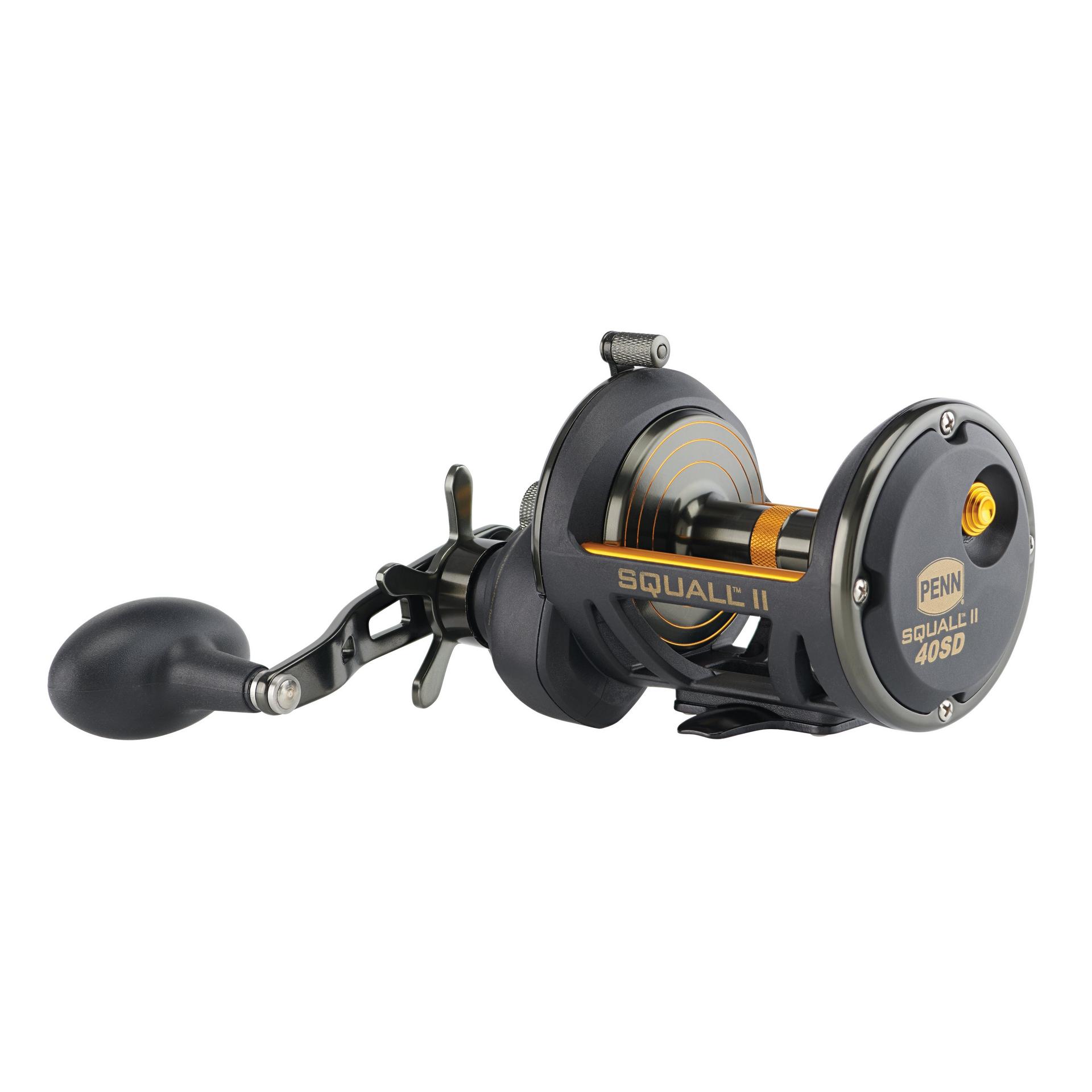 Squall® II Star Drag Conventional Fishing Reel - Saltwater & Freshwater Spinning Reel for Surf Casting, Boat Fishing & Offshore Angling
