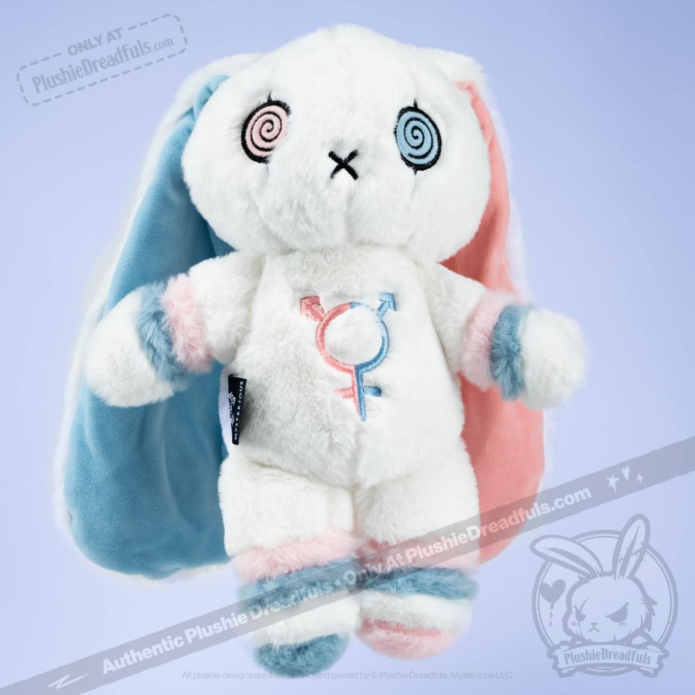 Plushie Dreadfuls Gender Dysphoria Rabbit - Soft Stuffed Animal Toy for Comfort & Support | Perfect for Therapy, LGBTQ+ Pride, and Emotional Healing