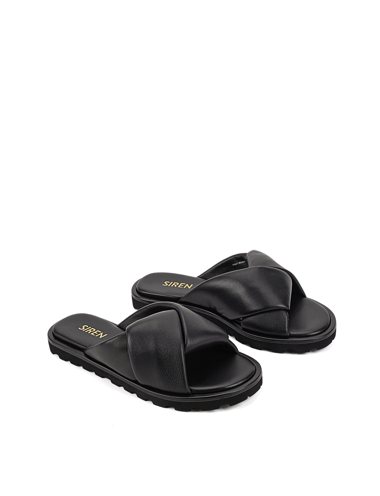 Westy Puffy Slides - Black Leather Comfortable Slippers for Men & Women | Perfect for Indoor, Outdoor, and Beach Wear