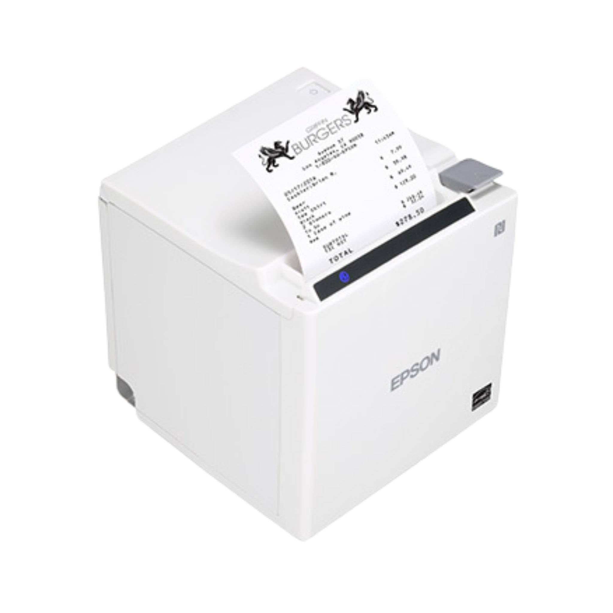 Epson TM M30II Compact Thermal Bluetooth Receipt Printer with Ethernet - Ideal for Retail Stores, Restaurants, and Small Businesses