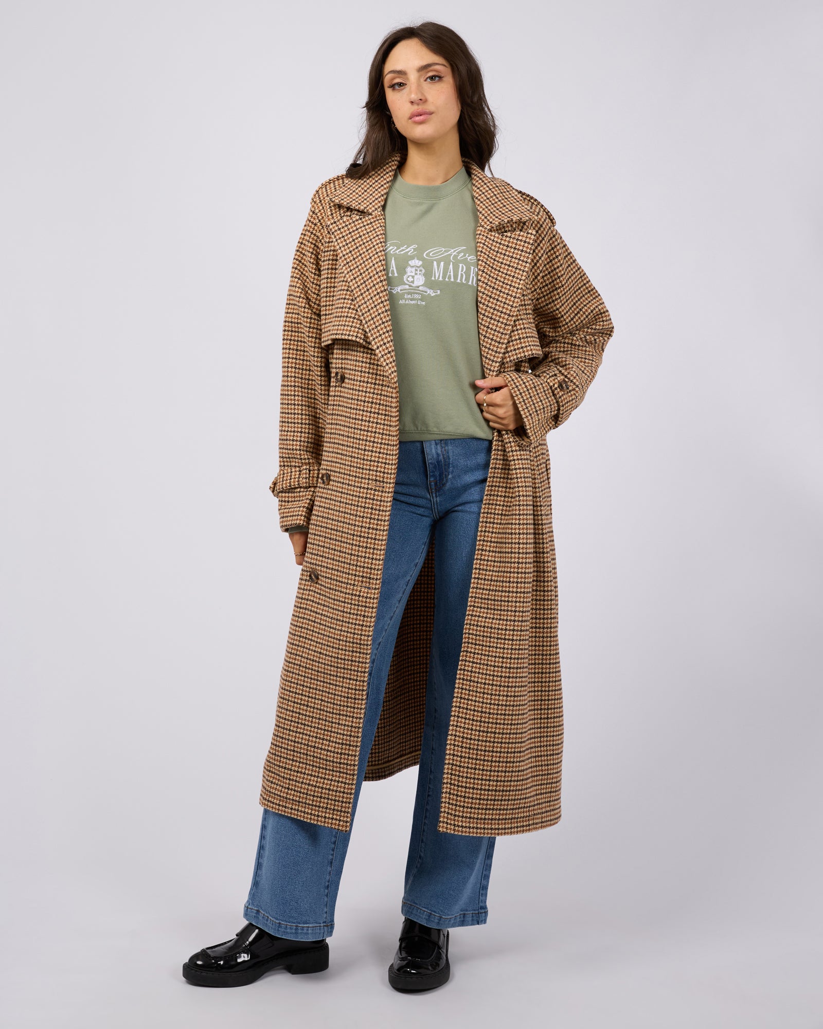 All About Eve Charlotte Trench Coat - Stylish Multicolor Women's Raincoat for Fall & Winter | Perfect for Office, Dating & Outdoor Activities