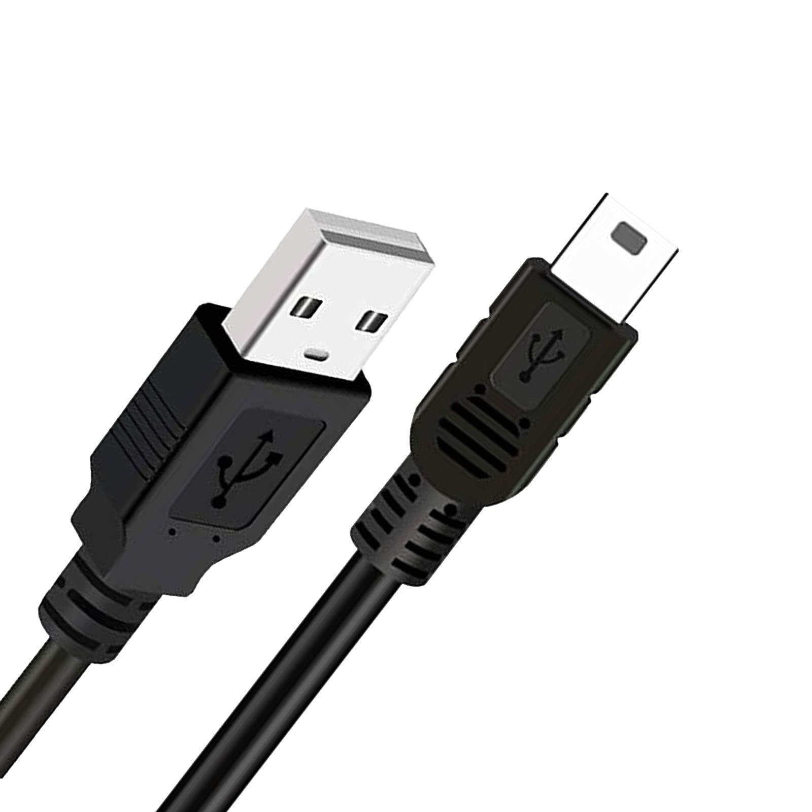 2-in-1 Mini USB Charger & Sync Cable for TI-84 Plus CE Calculator, GoPro Hero 3+, PS3 Controller, MP3 Players, Canon Cameras & Garmin GPS - Fast Charging & Data Transfer for School, Travel & Gaming