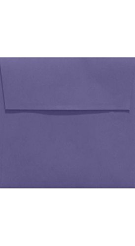 Premium LUXPaper Square Invitation Envelopes 5x5 Inches - Wisteria Purple 80lb Text Weight (Pack of 500) - Self-Seal Peel & Press Closure for Weddings, Parties, Greeting Cards and Special Events