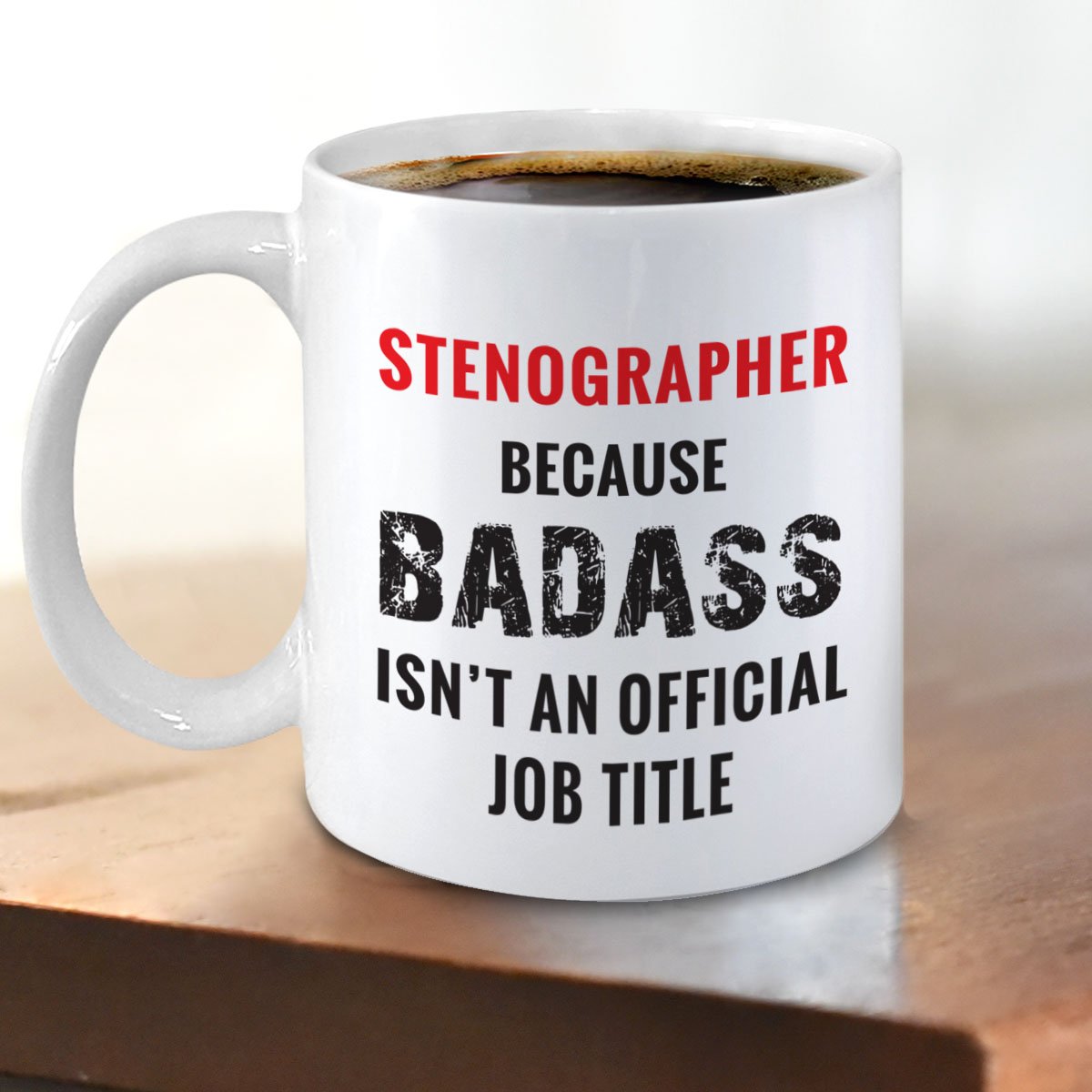 Stenographer Mug - Professional Stenography Accessories & Shorthand Gifts for Court Reporters - Perfect for Office Use, Legal Professionals & Stenography Students