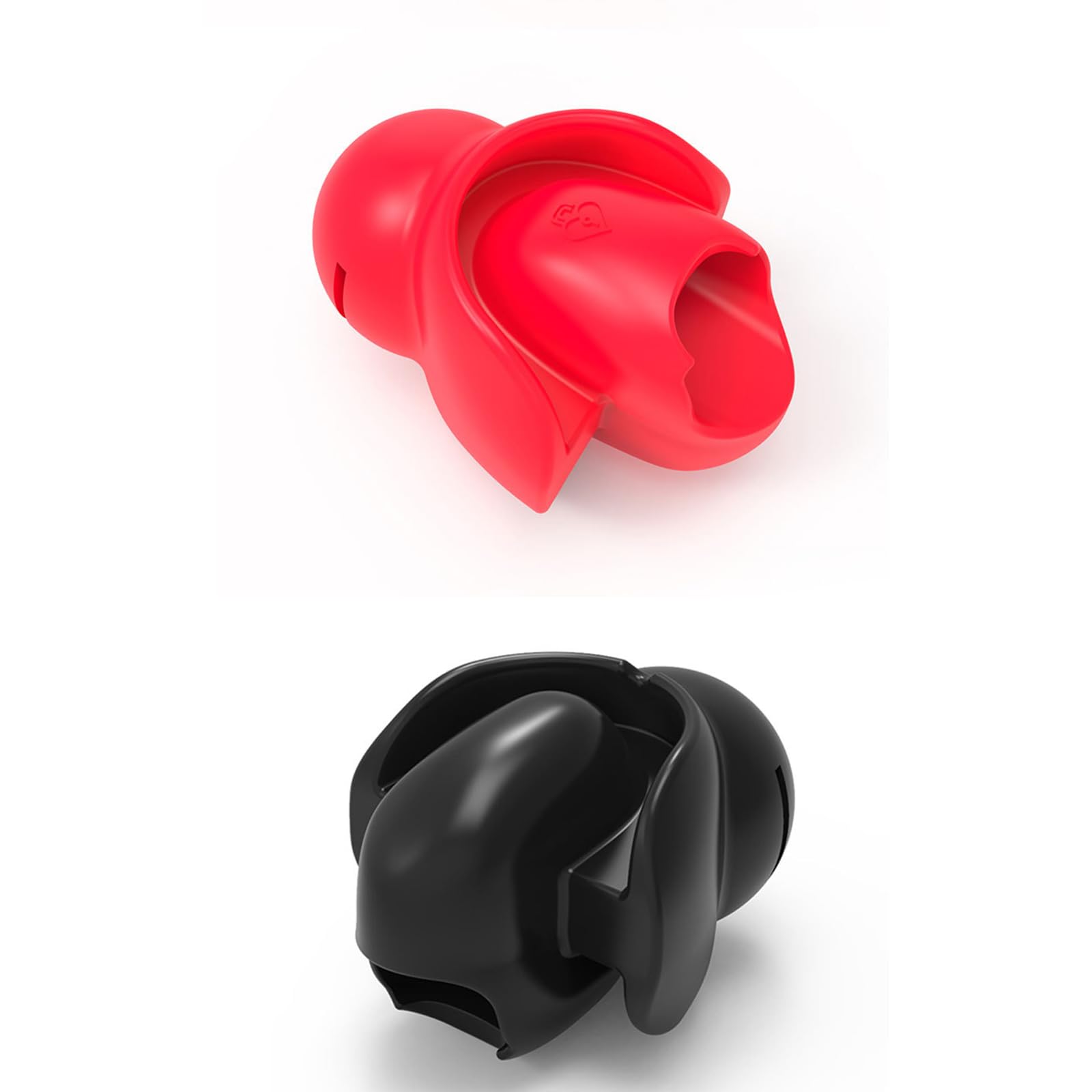Premium Adjustable Silicone Open Mouth Gag Ball - BDSM Bondage Gag with Tongue Retainer for Couples & Adults - Fetish Sex Toy for Oral Play, Roleplay & Sensory Restraint (Red) - Perfect for Spicing Up Bedroom Fun & BDSM Scenes