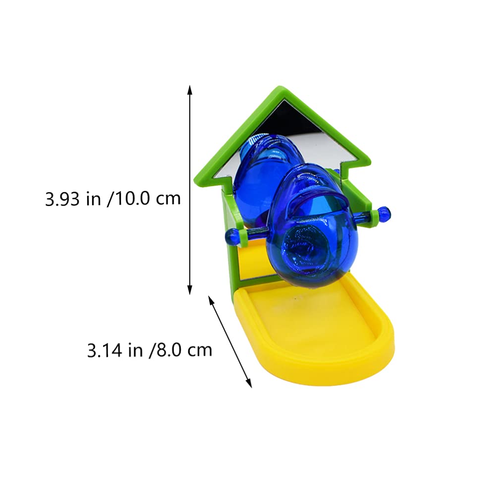 Premium Plastic Parrot Food Feeder & Dispenser - Adjustable Bird Food Bowl for Parakeets, Conures, Cockatiels | Interactive Training Toy for Bird Intelligence | Cage Mountable Feeding Cup (Random Color) - Perfect for Aviary, Home Cage & Training Sessions